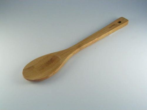 10 Inch Bamboo Spoon Flat Handle