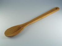 12 Inch Bamboo Spoon Flat Handle