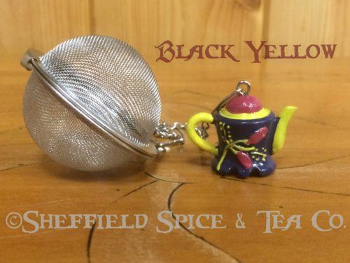 Teapot Black Yellow Tea Infuser