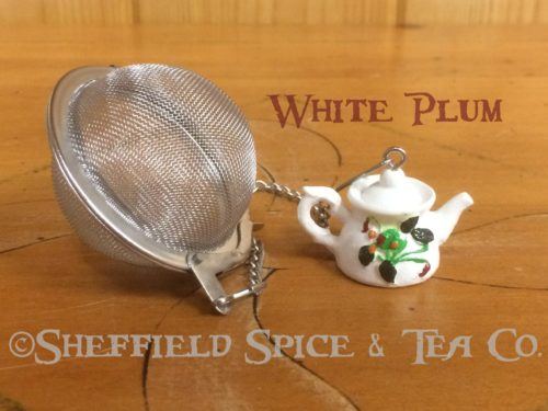 Teapot White Plum Tea Infuser