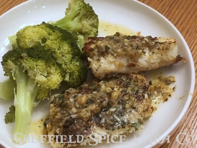 sauteed white fish with fines herbs