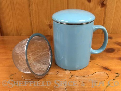 onmiware teaz cafe infuser mug turquoise