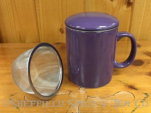 onmiware teaz cafe infuser mug violet
