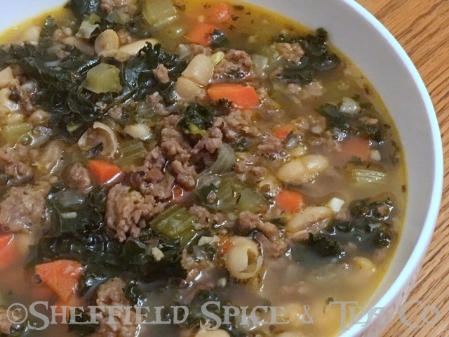spicy sausage and kale soup