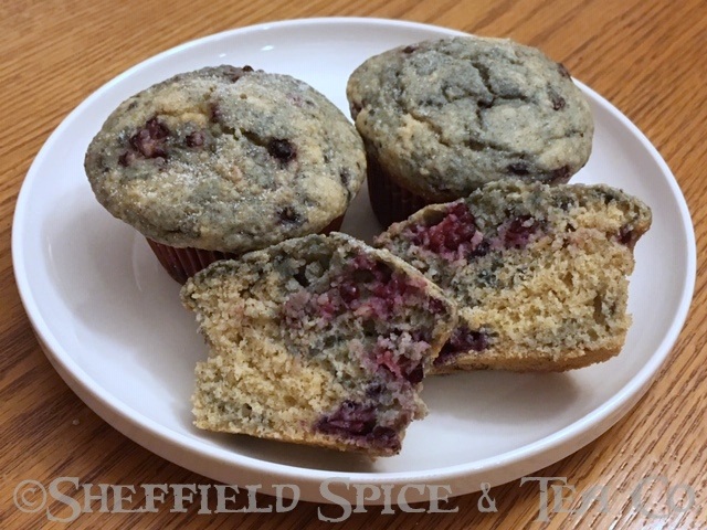 blackberry oat bran muffins