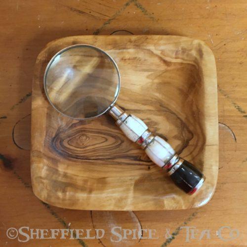 magnifying glass small two tone horn