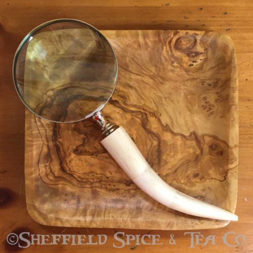 magnifying glass white horn