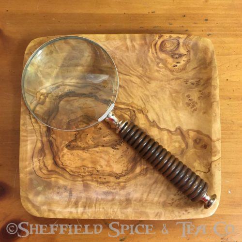 magnifying glass wood spiral