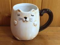 dog cat mugs tan cat