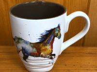 dc ceramic tea mug horse