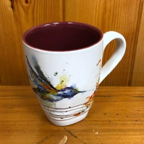 dc ceramic tea mug hummingbird