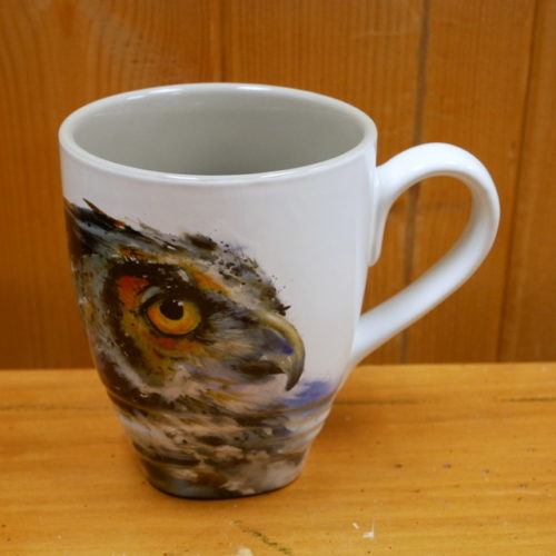 dc ceramic tea mug owl