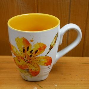 dc ceramic tea mug tiger lily