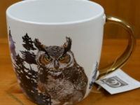large ceramic critter mugs owl