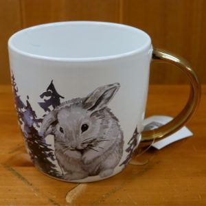 large ceramic critter mugs rabbit
