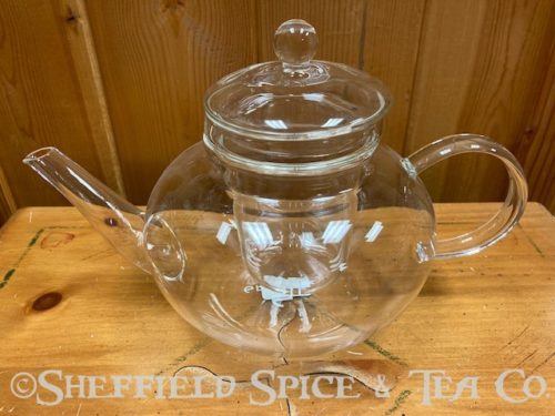 monaco glass teapot