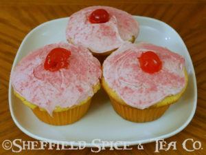 raspberry dip cupcakes