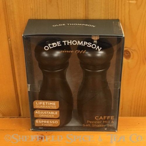 olde thompson caffe salt & pepper mill set